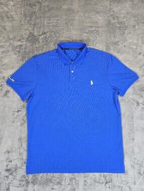 RLX Polo Ralph Lauren Proformace Golf Polo Size Large Blue
